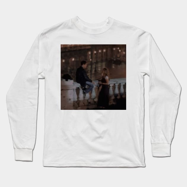 BEFORE SUNRISE FILM BALCONY PAINTING Long Sleeve T-Shirt by aplinsky